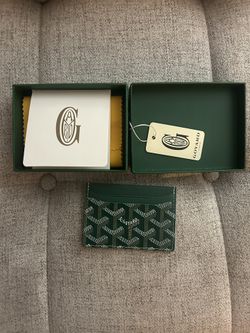 Goyard Wallet Card Holder Green