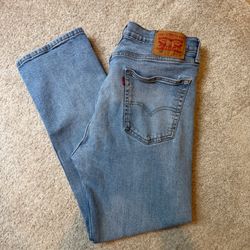 Levi’s 505 Men Regular Fit Light Wash Blue Denim Jeans W36 L30