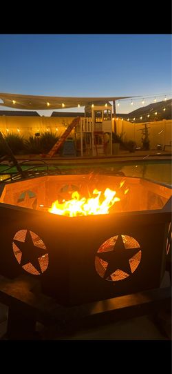 RedStone 43.3 in. Octagonal Wood Burning Fire Pit