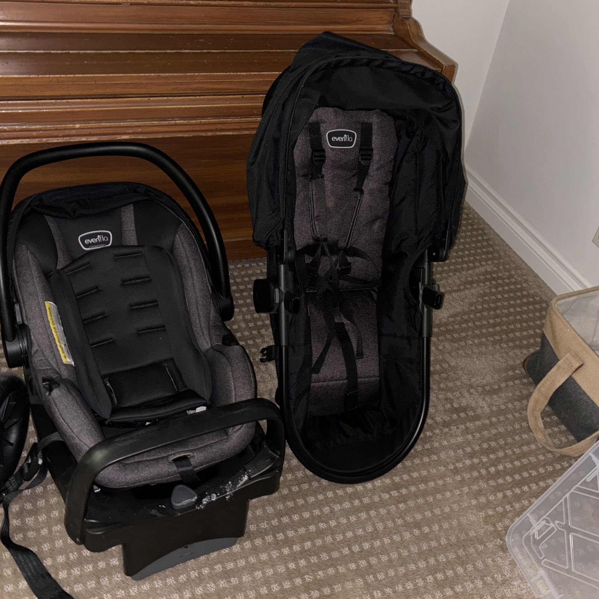 Evenflo Stroller And Car seat Set