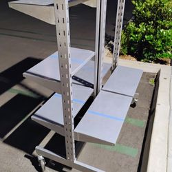 Rolling Retail Display Shelves 