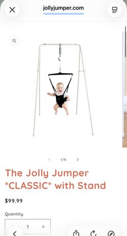2 assembled Jolly Jumper Classic Baby Exerciser w/ Stand – 2 Available