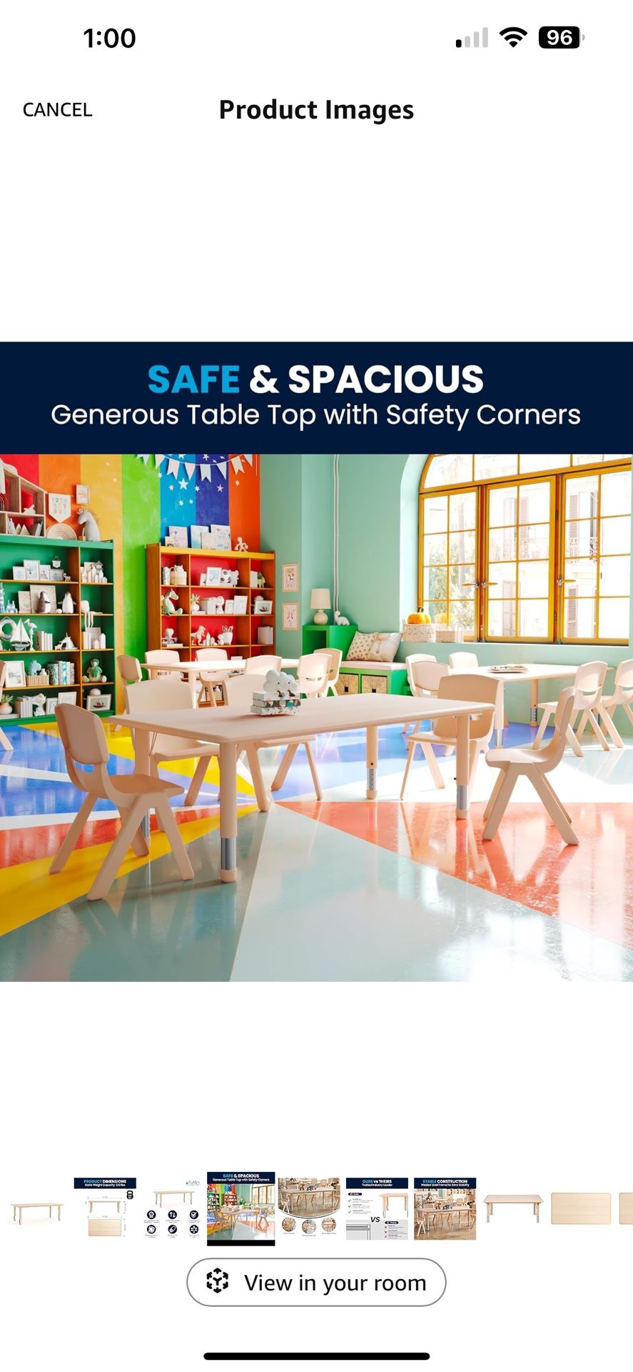 Adjustable Activity Table for Kid (New ). Table Only No Chairs