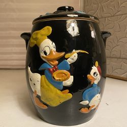 Vintage Donald Duck themed Cookie Jar Collectible
