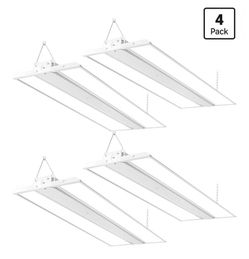 4-pack 4FT 250W LED Linear High Bay Shop Lights