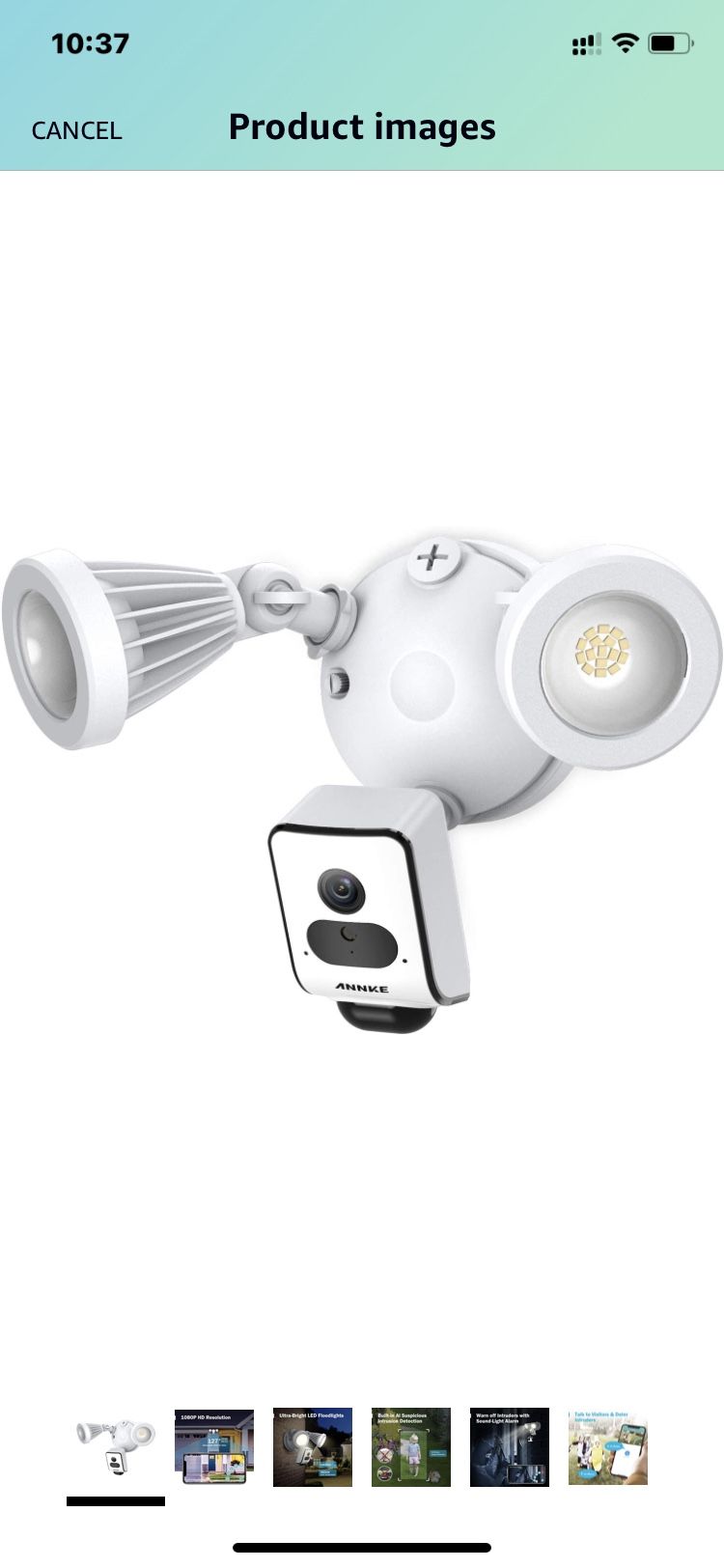 ANNKE Floodlight Camera Wireless Security Light with 1080P Camera