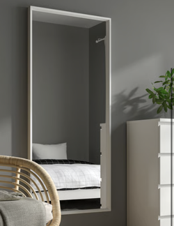look NISSEDAL Mirror, white, 25 5/8x59 "