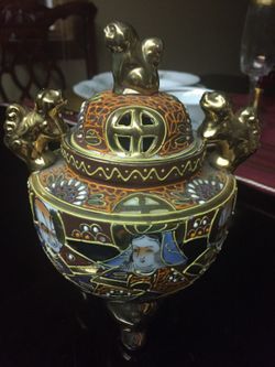 Antique Japanese Satsuma Incense Burner