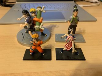 Small Naruto Toy Figure Figures Set Sakura Shikamaru Neji