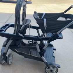 Graco Double Stroller + Graco Car Seat