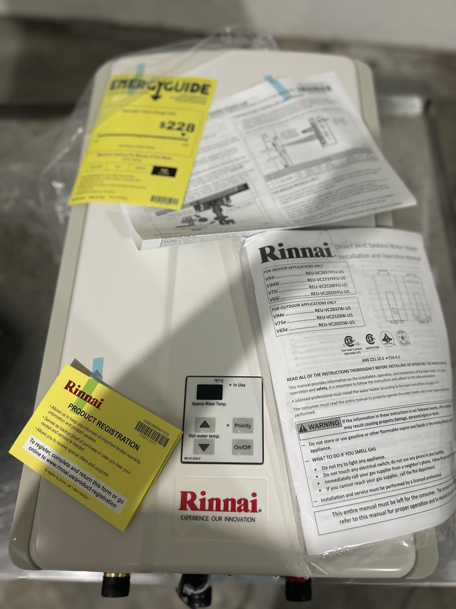 Rinnai Tankless Water Heater