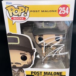 POST MALONE SIGNED FUNKO 254 PSA/DNA
