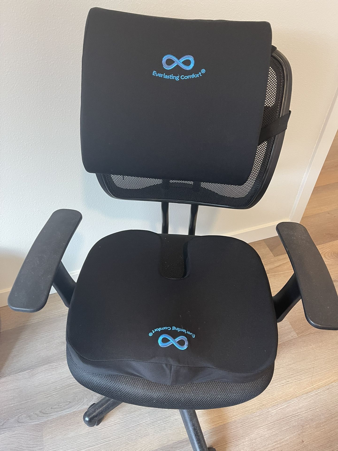 Office Chair & Memory Foam Seat Set