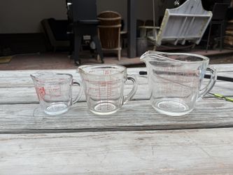 Antique Glass Measuring Cups