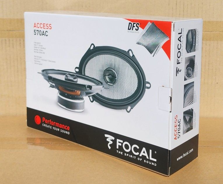 Focal Performance Access Fiberglass Car Speaker Set 5x7" Coaxial Speakers 120 Watts 570AC 🚨 Payment Options Available 🚨 No Credit Needed 🚨