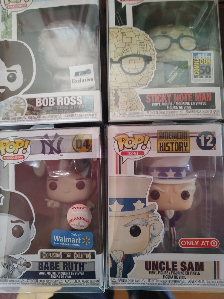 New Funko Pop With Protector Sleeves $6 Each Local Pickup Cash Only