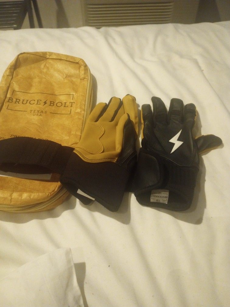 Bruce Bolt Batting Gloves For Youth Medium Size