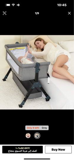 3-In-1 Baby Bassinet , Bedside Sleeper For Living Room,Baby Crib For Bedroom, Bedside Bed For Babies,For Infants And Newborns, Featuring A Mosquito Ne
