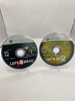 Left 4 Dead 1 & 2 Xbox 360 2 Game Bundle Lot Tested minty Valve L4D2 discs