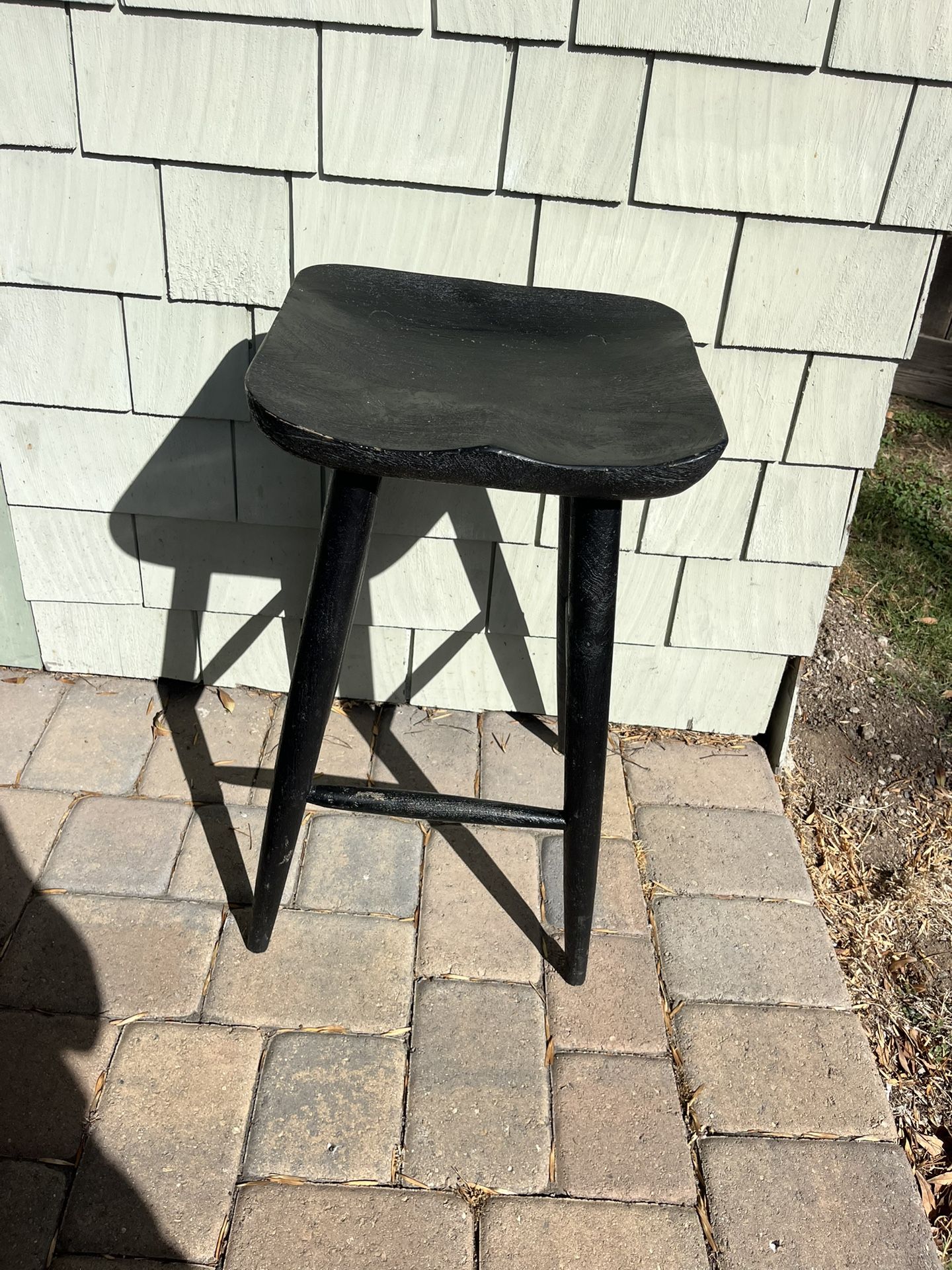 Black Wooden Stools