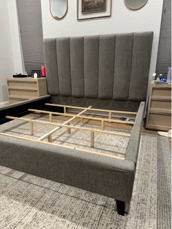 King headboard and bed frame