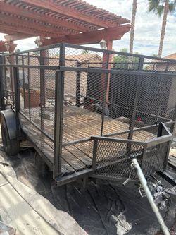 Utility trailer 6x10x4 PINK in my name  with NEW LED lights  with 6x4 ramp