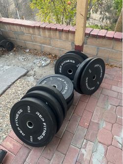 Rep Fitness bumper plates up to 340 lbs