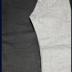 Grey And Black Levi’s 501s Shrink To Fit 44x32 