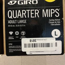 Giro Quarter MIPS Urban Helmet Adult Large Brand New Matte Black Still In Box