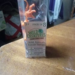Wild Creatures Land Air Sea  Wild Animals 2 Packs. 8 A Pack 