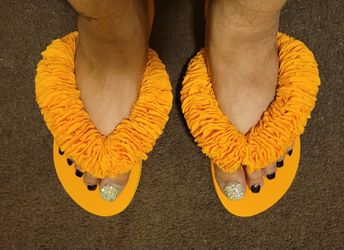 Tory Burch Orange Thong Sandals