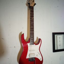 Ibanez Gio Electric Guitar Red Humbucker Tremolo Whammy Bar Action