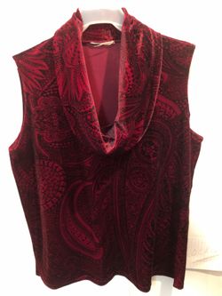 Velvet red Tank Top