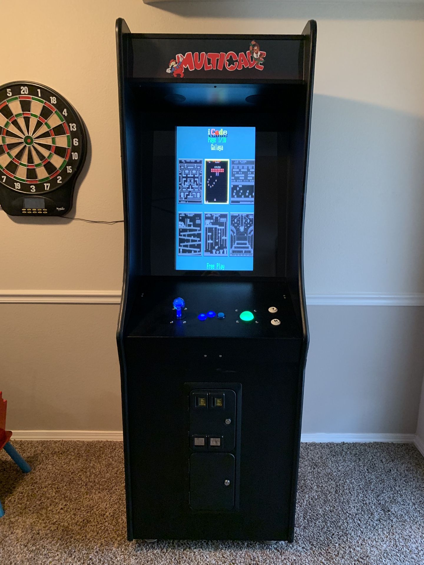 Multicave arcade game with 60 games