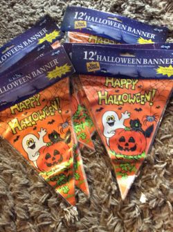 Lot of 6 Halloween 12ft banner