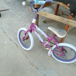 One Pink Bike And Purple And White Girls Fight And Needs A Little Bit Work