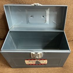 Vintage Hamilton Porta File Metal Case