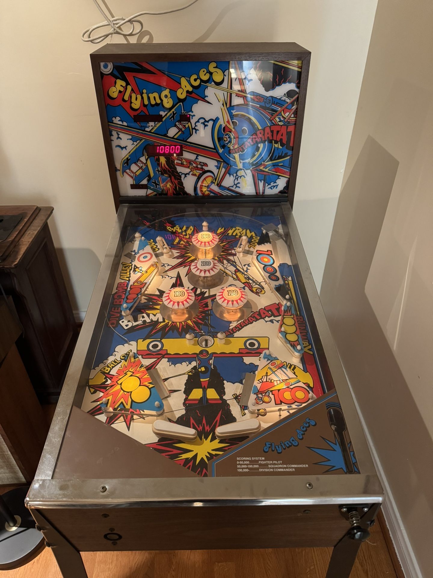 Flying Aces 1977 Pinball Machine