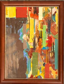 Abstract acrylic painting