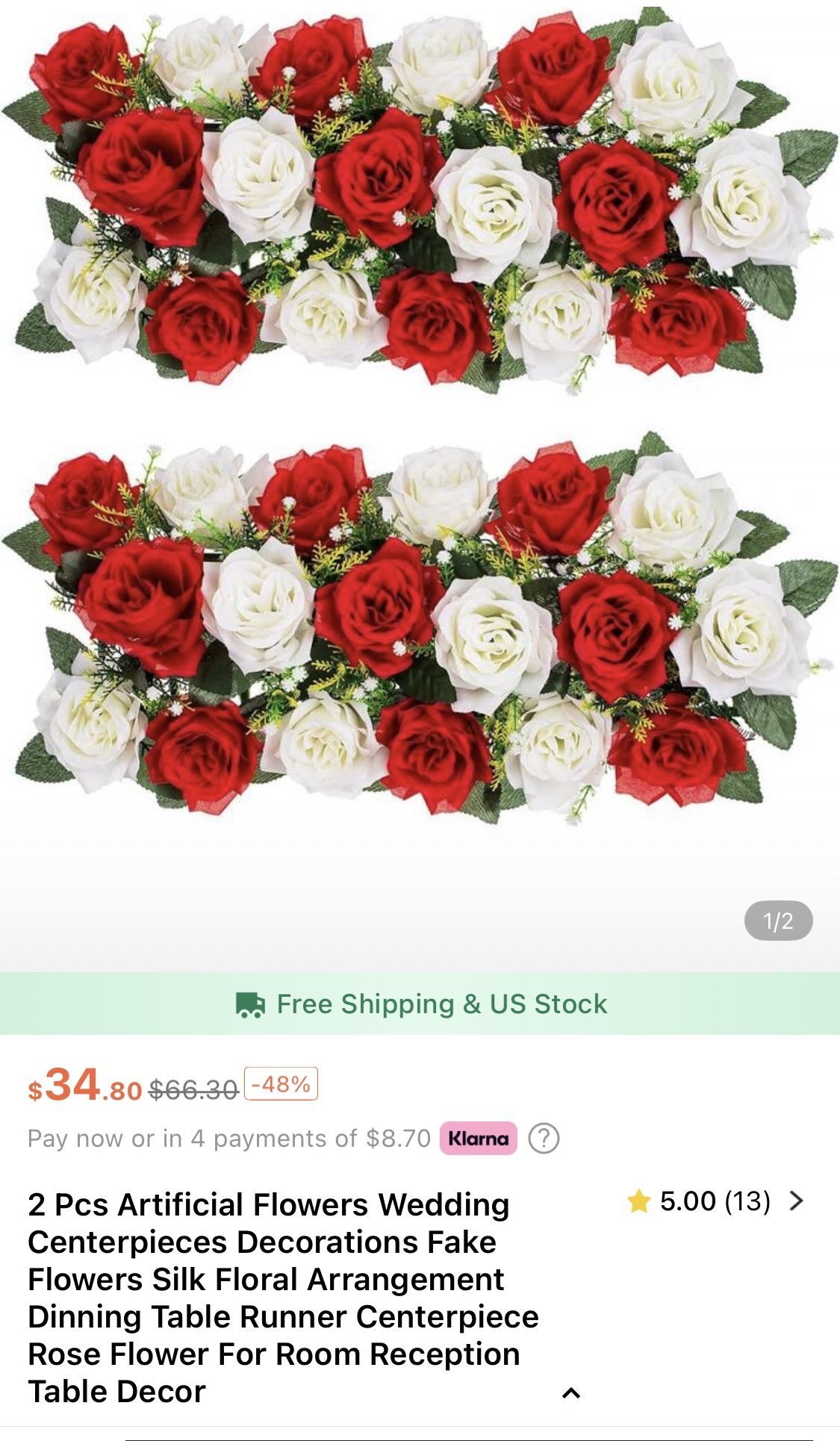 Artificial flowers (shein)