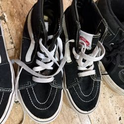 Vans 4 pairs size 2 and 3 