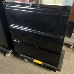 Black Filing Cabinet - 2 Drawer Filing Cabinet 