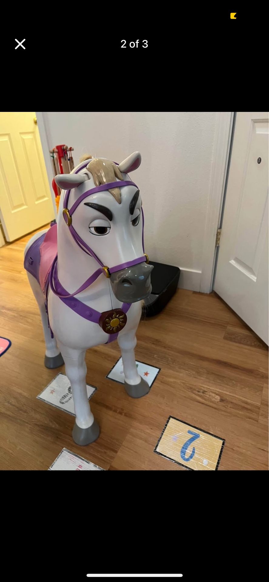 Disney Princess Playdate Maximus Horse Ride On My Size Pony 32"