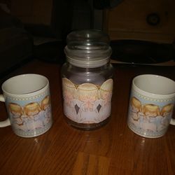 HMK LIC decorative Angel mugs coffee cups candle holder vase urn cannister