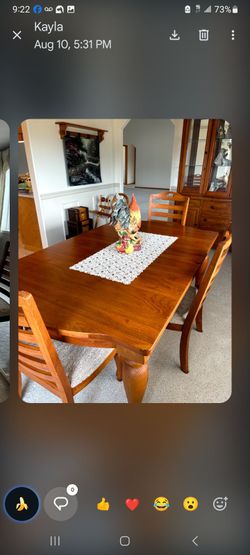Dinner table set