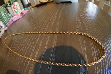 14kt gold rope necklace