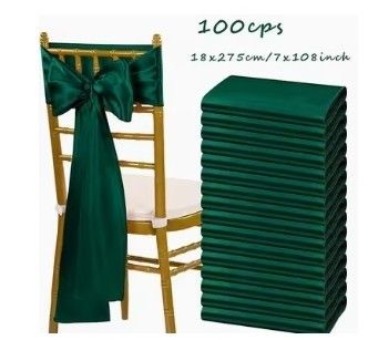 100 Piece Satin Chair Belt Bow