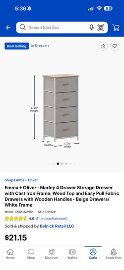 Drawer storage