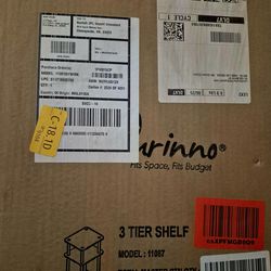 End table, 3 tier, brand new in box