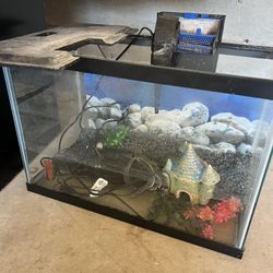 Fish Tank With Filter And Pump 